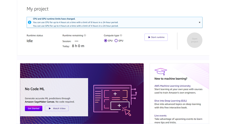 SageMaker Studio Lab